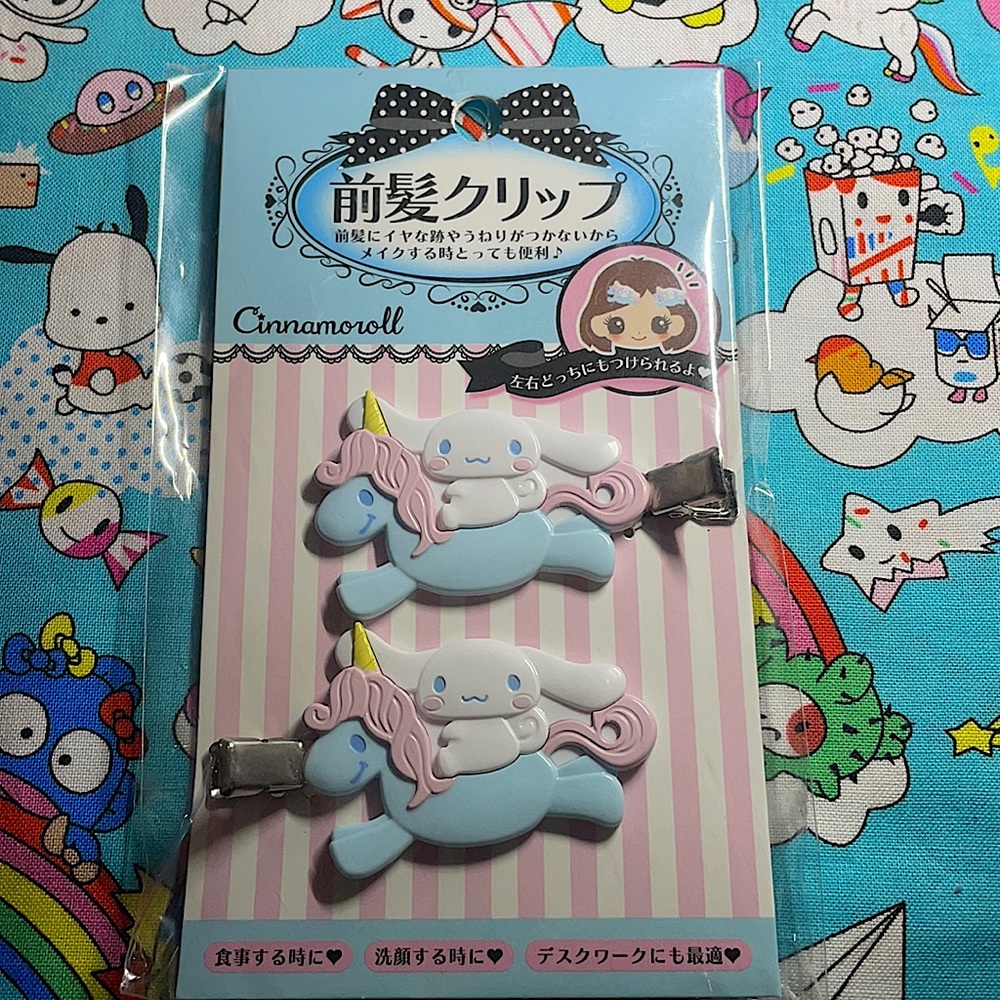 Cinnamonroll hair clips